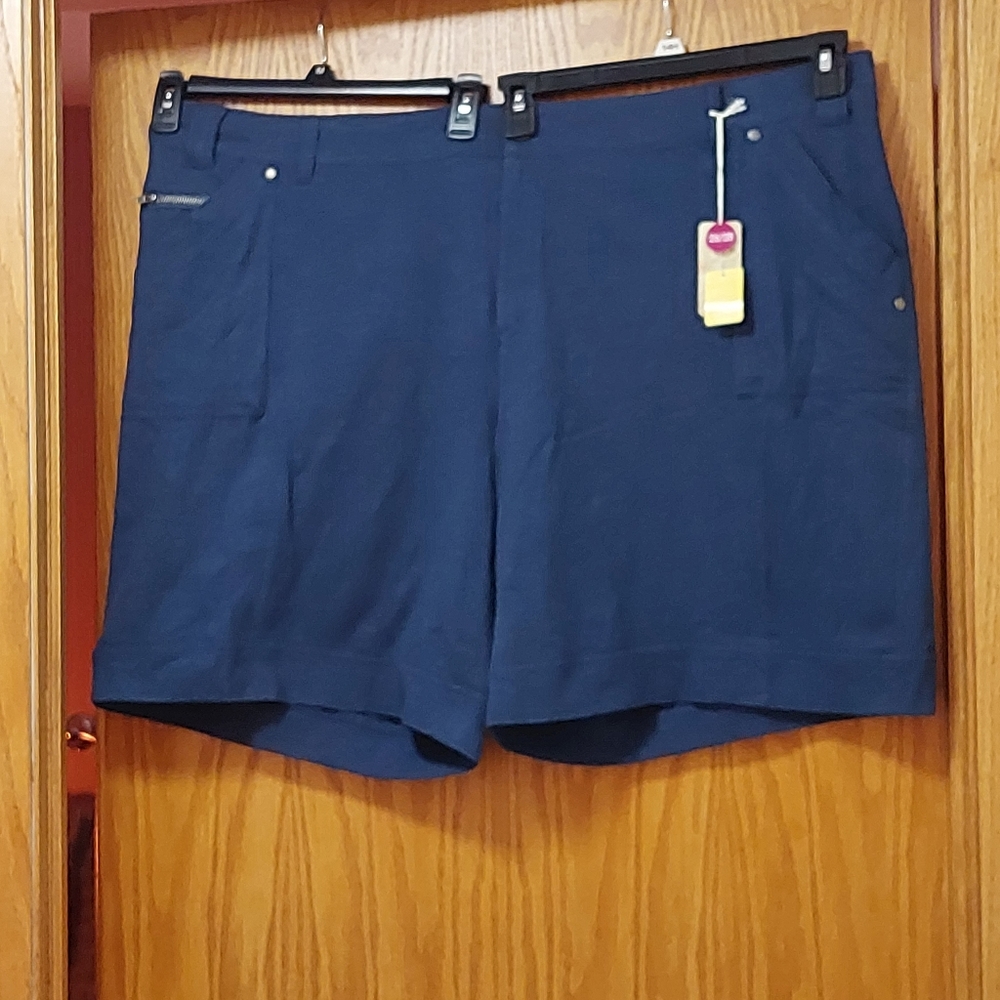Womens Avenue Blue Shorts Size 26/28